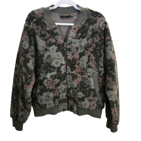 Prana Polar Escape Sherpa Reversible Bomber Jacket Size XL - Picture 2 of 10